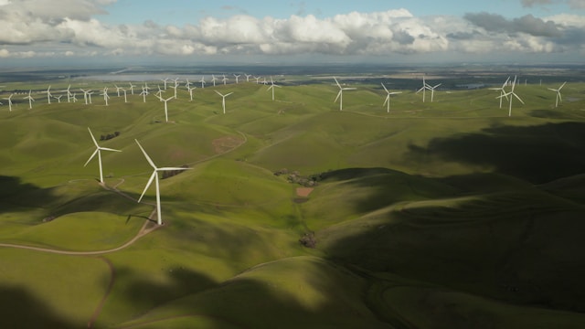 Windmills, a vital component of green technology, harness wind energy to generate electricity, providing a renewable and eco-friendly alternative to fossil fuels.